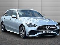 Usado Mercedes C220 AMG line 200 CV (147 kW) 2024 Plateado Familiar