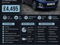 Used Peugeot 108 Allure 82 HP (60 kW) 2017 Blue Hatchback