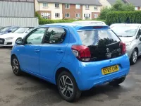 Used Peugeot 108 Allure 82 HP (60 kW) 2015 Blue Hatchback