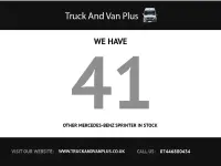 Used Mercedes Sprinter Progressive 2021 White Van