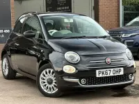 Used Fiat 500 Lounge 69 HP (50 kW) 2017 Black Hatchback