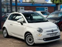 Used Fiat 500 Lounge 69 HP (50 kW) 2017 White Hatchback