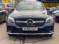 Used Mercedes GLC250 AMG Line Premium 211 HP (155 kW) 2018 Blue Coupe