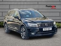 Used VW Tiguan Allspace R-line 150 HP (110 kW) 2021 Black SUV