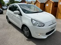 Used Mitsubishi Mirage 2014 White Hatchback