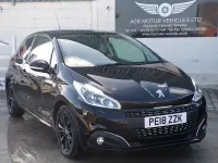 Used Peugeot 208 Signature Sky 2018 Black Hatchback