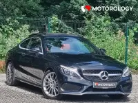 Used Mercedes C300 AMG line 242 HP (177 kW) 2016 Black Coupe