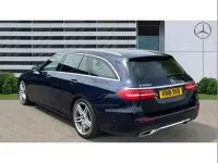 Used Mercedes E220 AMG line 191 HP (140 kW) 2018 Blue Estate