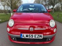 Used Fiat 500 Lounge 69 HP (50 kW) 2009 Red Cabriolet