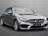 Used Mercedes C220 AMG Line Premium Plus 170 HP (125 kW) 2018 Selenite grey Cabriolet