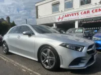 Used Mercedes A250 AMG line 224 HP (164 kW) 2018 Silver Hatchback