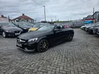 Used Mercedes C220 AMG line 170 HP (125 kW) 2017 Black Cabriolet