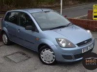 Second-hand Ford Fiesta Style 79 CP (58 kW) 2006 Albastru Hatchback