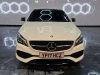 Used Mercedes CLA220 AMG line 177 HP (130 kW) 2017 White Coupe