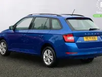 Used Skoda Fabia SE 95 HP (69 kW) 2021 Blue Estate
