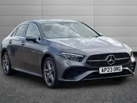 Used Mercedes A250 AMG line 215 HP (158 kW) 2023 Mountain grey Sedan