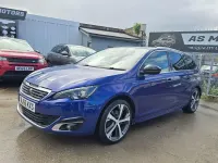 Second-hand Peugeot 308 SW GT-line 130 CP (95 kW) 2016 Albastru Break