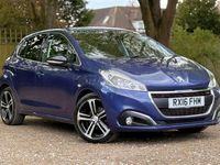Used Peugeot 208 GT-line 110 HP (80 kW) 2016 Blue Hatchback