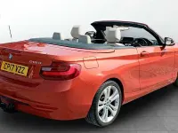 Begagnad BMW 218 Sport Line 150 HK (110 kW) 2017 Orange Cab