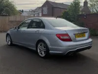 Begagnad Mercedes C220 AMG 2014 Silver Sedan