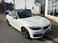 Used BMW 218 Sport Line 150 HP (110 kW) 2016 White Cabriolet