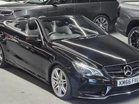 Used Mercedes E350 AMG line 258 HP (189 kW) 2016 Black Cabriolet