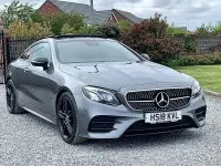 Used Mercedes E220 AMG Line Premium Plus 194 HP (142 kW) 2018 Grey Coupe