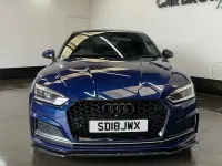 Used Audi A5 S-Line 190 HP (139 kW) 2018 Blue Coupe