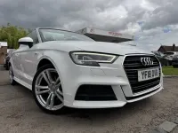 Used Audi A3 Cabriolet S-Line 150 HP (110 kW) 2018 White Cabriolet