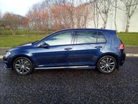 Used VW Golf VII R-line 2016 Blue Hatchback