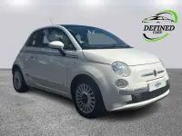 Used Fiat 500 Lounge 69 HP (50 kW) 2009 White Cabriolet