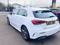 Used Mercedes A180 AMG line 136 HP (100 kW) 2019 White Hatchback