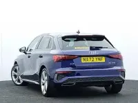 Used Audi A3 S-Line 110 HP (80 kW) 2022 Blue Sedan