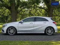 Used Mercedes A180 AMG line 109 HP (80 kW) 2018 Silver Hatchback