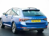 Used Skoda Superb SportlinePlus 196 HP (144 kW) 2022 Race blue metallic Estate