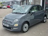 Used Fiat 500 Lounge 69 HP (50 kW) 2018 Grey Hatchback