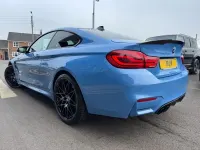 Begagnad BMW M4 Competition Edition 450 HK (330 kW) 2018 Blå Sportkupé