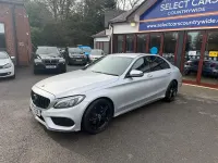 Begagnad Mercedes C220 AMG line 170 HK (125 kW) 2017 Silver Sedan