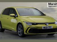 Used VW Golf VIII R-line 128 HP (94 kW) 2021 Yellow Hatchback