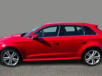 Used Audi A3 S-Line 150 HP (110 kW) 2018 Red Sedan
