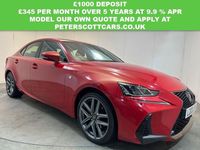 Used Lexus IS300h Sport Line 223 HP (164 kW) 2018 Red Sedan