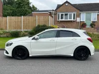 Used Mercedes A200 AMG line 136 HP (100 kW) 2016 White Hatchback