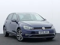 Used VW Golf VII Match 115 HP (84 kW) 2019 Blue Hatchback