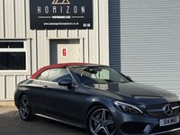 Usado Mercedes C250 AMG line 204 HP (150 kW) 2017 Cinzento Cabrios