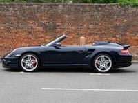 Used Porsche 997 Turbo 480 HP (353 kW) 2007 Blue Cabriolet