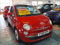 Used Fiat 500 Lounge 69 HP (50 kW) 2009 Red Hatchback
