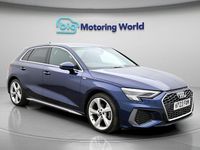 Used Audi A3 Sportback S-Line 150 HP (110 kW) 2023 Blue Hatchback