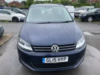 Used VW Sharan SE 140 HP (102 kW) 2015 Blue MPV
