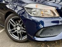 Used Mercedes A180 AMG line 122 HP (89 kW) 2018 Blue Hatchback