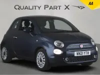 Begagnad Fiat 500 Lounge 2021 Blå Halvkombi